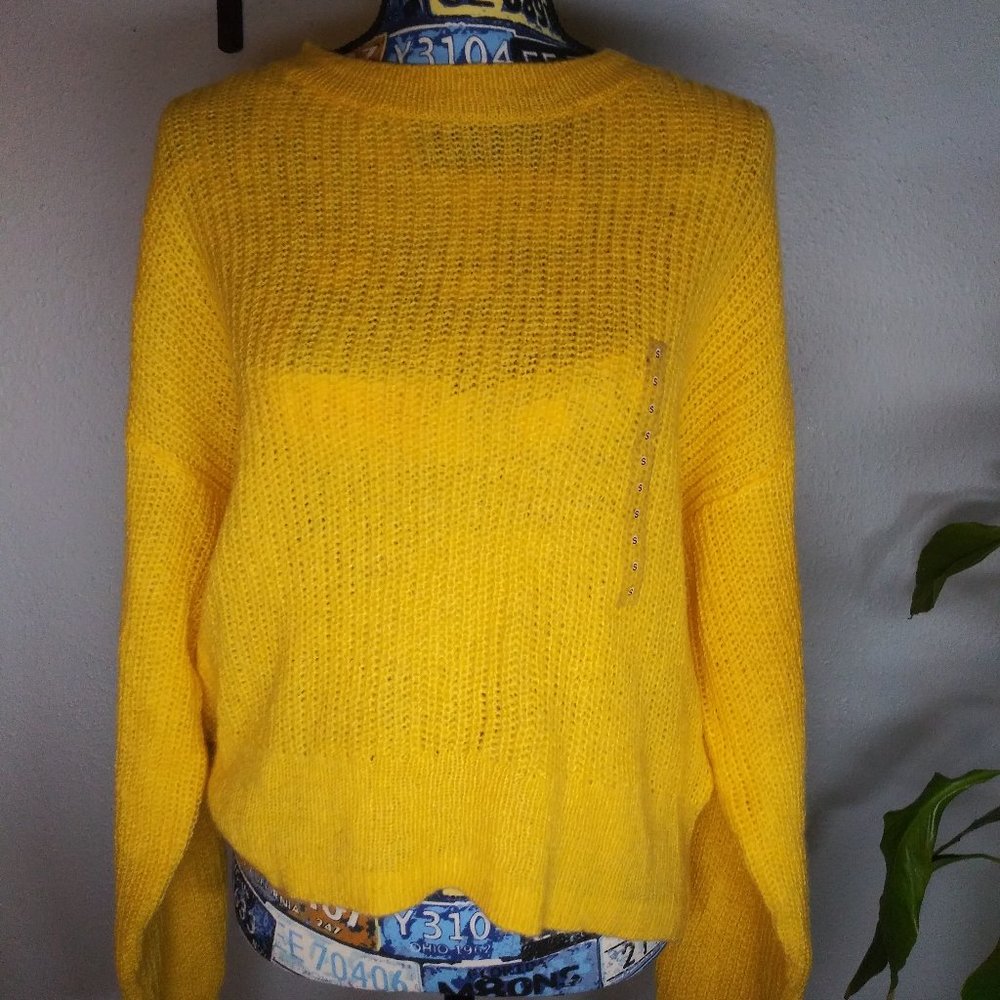 L.O.G.G. H&M Yellow Long Sleeve Sweater Shirt